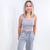 Sleet Stone Washed Ribbed Seamless Cropped Tank Top - Boujee Boutique 