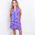 Dear Scarlett Lizzy Tank Dress in Royal and Pink Palm - Boujee Boutique 