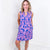 Dear Scarlett Lizzy Tank Dress in Royal and Pink Palm - Boujee Boutique 