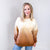 Pebble Beach Cream and Brown Ombre Luxe Soft Corded Pullover - Boujee Boutique 