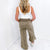 Mineral Washed Soft Terry Cropped Palazzo Sweatpants - Boujee Boutique 