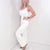 Judy Blue Sassy White Braided Waist Wide Leg Jeans - Boujee Boutique 