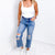 Lovervet High Waist Distressed Straight Leg Cropped Jeans - Boujee Boutique 