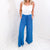 Spring Bloomin Relaxed Ribbed Pull On Wide Leg Pants Top in 2 Colors - Boujee Boutique 