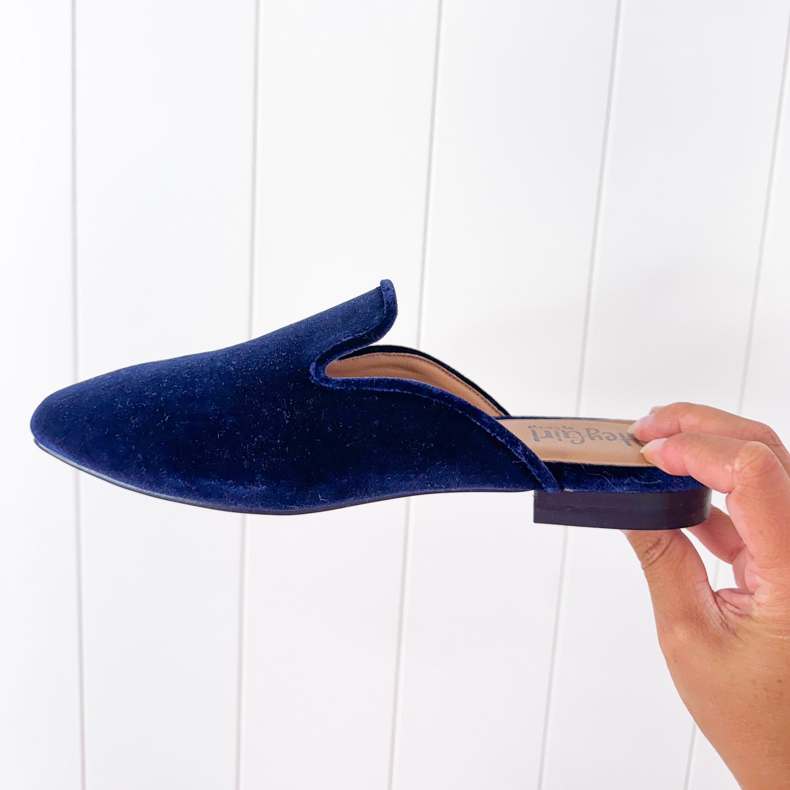 Corky's Spotlight Navy Velvet Slip on Shoes - Boujee Boutique