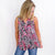 Dear Scarlett Lizzy Tank Top in Pink and Black Paisley - Boujee Boutique 
