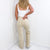 Judy Blue Neutral Cream High Waist Distressed Wide Leg Jeans - Boujee Boutique 