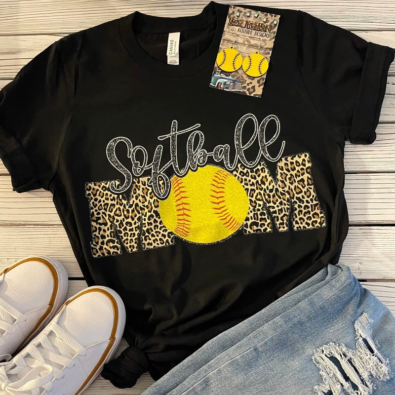 Softball MOM Graphic Tee - Boujee Boutique 