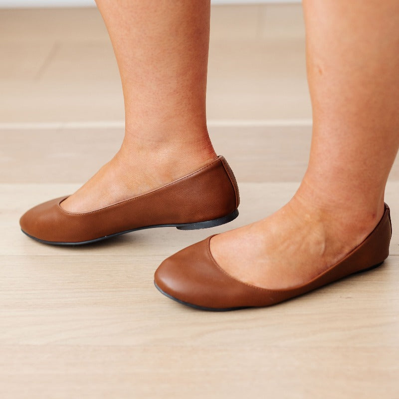 On Your Toes Ballet Flats in Camel - Boujee Boutique 