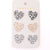 Triple Hearts Studs in Animal - Boujee Boutique 
