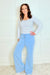 Terryfic Mineral Washed Lightweight Full Length Wide Leg Palazzo Pants in 5 Colors