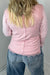 Pol Fall in Love Lace Trim Soft Hacci Ribbed Long Sleeve Top