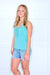 Pol Lace Keyhole Open Back Tank Top in 4 colors
