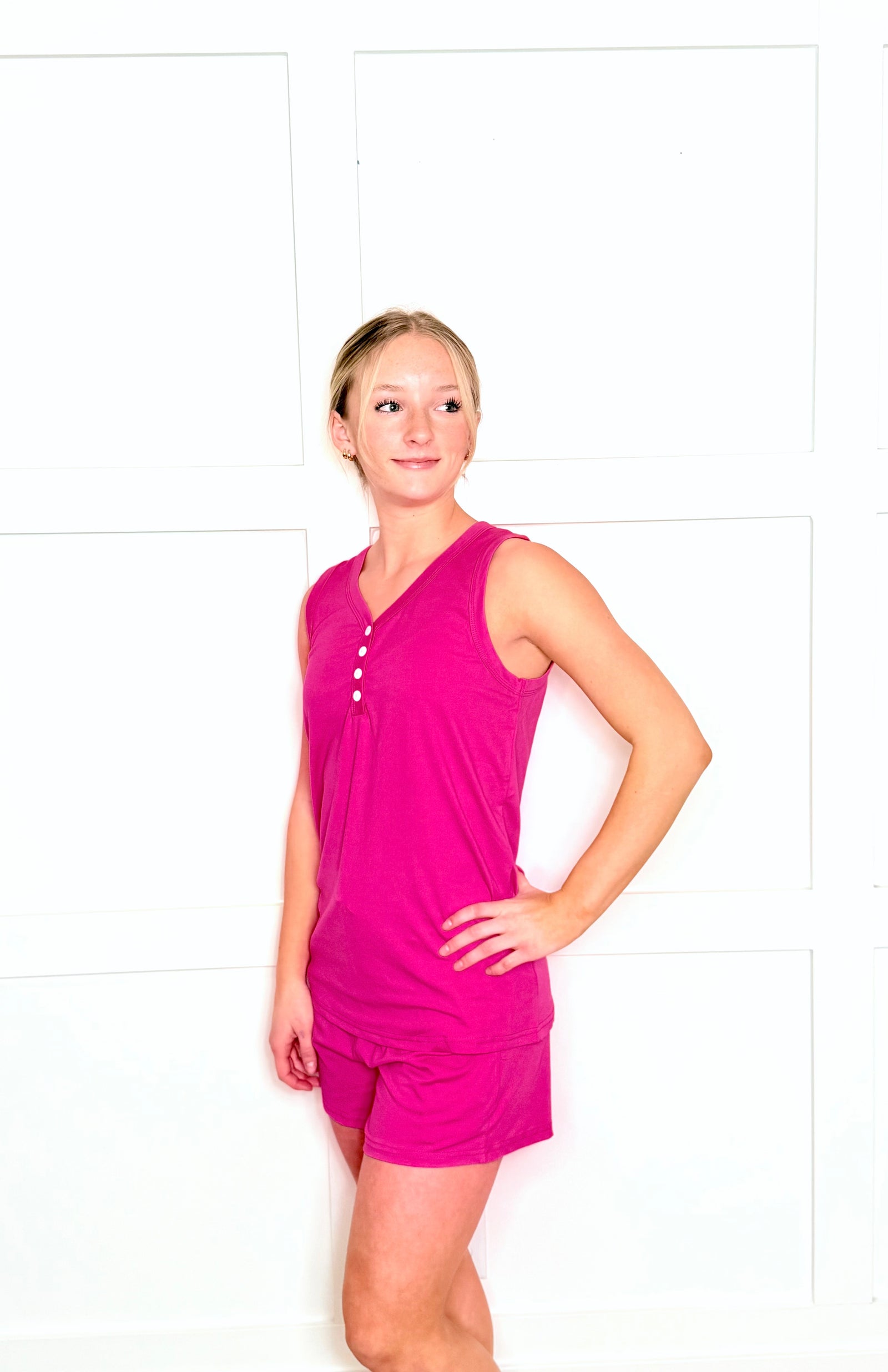 Sweet Dreams Sleeveless Shorts Pajama Set in 4 Colors