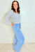 Terryfic Mineral Washed Lightweight Full Length Wide Leg Palazzo Pants in 5 Colors