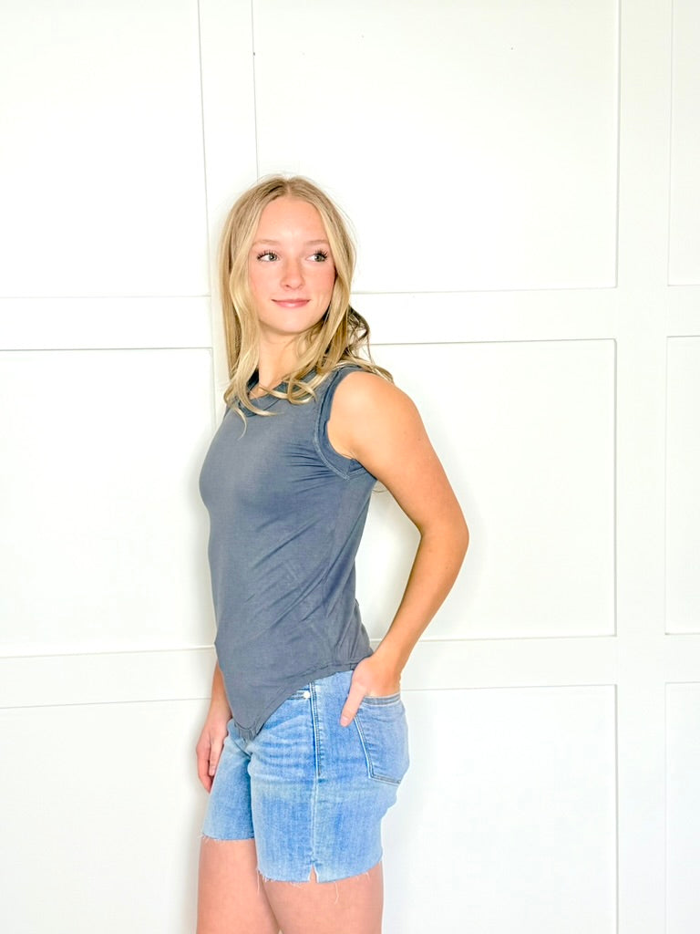Pol Summertime Soft Sleeveless Tank Top in 4 Colors