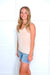 Pol Lace Keyhole Open Back Tank Top in 4 colors