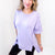Perfectly Poised Lilac Cut Edge French Terry Top - Boujee Boutique 