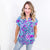 Dear Scarlett Lizzy Cap Sleeve Top in Magenta and Teal Paisley - Boujee Boutique 