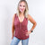 POL Butter Soft Button V Neckline Tank Top in 8 Colors - Boujee Boutique 