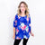 Dear Scarlett Essential Blouse in Royal and Pink Floral - Boujee Boutique 