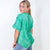 Bright Detailed Button Closure Scoop Neckline Short Sleeve Top in 7 Colors - Boujee Boutique 