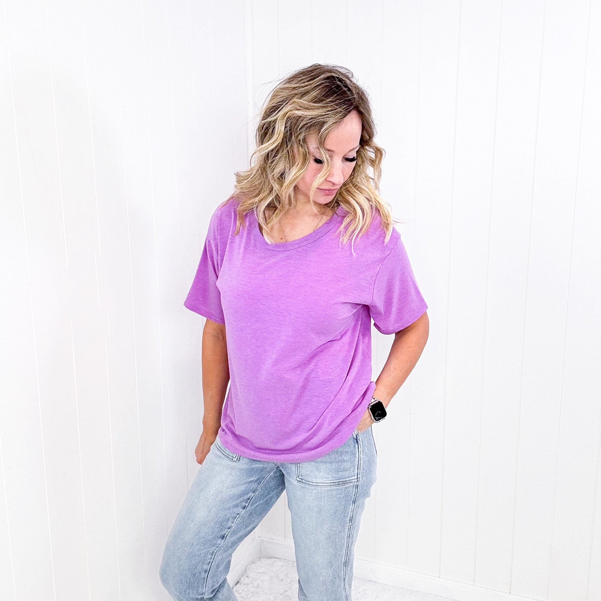 Andree By Unit Basic Short Sleeve Tee in 6 Colors - Boujee Boutique 