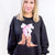 Simply Love Girly Cowgirl Graphic Long Sleeve Sweatshirt - Boujee Boutique 