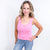 POL Fitted Ribbed Deep V Neckline Tank Top in 3 Colors - Boujee Boutique 