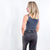 Ash Black Stone Washed Ribbed Seamless Tank Top - Boujee Boutique 