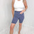 Seamless Ribbed Biker Shorts in Slate - Boujee Boutique 