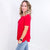 Take On The Day Ruby Shell Button Down Short Sleeve Top - Boujee Boutique 