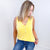 POL Pineapple Yellow Soft Loose Knit Tank Top - Boujee Boutique 