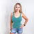 POL Fitted Ribbed Deep V Neckline Tank Top in 7 Colors - Boujee Boutique 