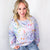 Happy Splendor Mineral Washed Terry Long Sleeve Pullover In Washed Lilac - Boujee Boutique 