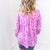 Dear Scarlett Lizzy Top in Blue and Pink Paisley - Boujee Boutique 
