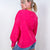 Easel Mineral Washed Pleated Wrist Long Sleeve Top in 4 Colors - Boujee Boutique 