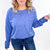 Washed Blue Gently Down the Stream Long Sleeve Top - Boujee Boutique 