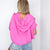 Weekend Getaway Vintage Washed Waffle Thermal Short Sleeve Half Zip Up Hoodie in 2 Colors - Boujee Boutique 