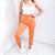 Rae Mode Wide Waistband Cuffed Soft Joggers in Golden Apricot - Boujee Boutique 