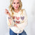 All Hearts Aglow Mineral Wash Patch Terry Knit Pullover In 3 Options *Final Sale*