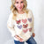 All Hearts Aglow Mineral Wash Patch Terry Knit Pullover In 3 Options *Final Sale*