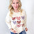 All Hearts Aglow Mineral Wash Patch Terry Knit Pullover In 3 Options *Final Sale*