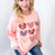 All Hearts Aglow Mineral Wash Patch Terry Knit Pullover In 3 Options *Final Sale*