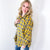 Effortless Edge Frayed Plaid Longline Button Up Top In Mustard *Final Sale*