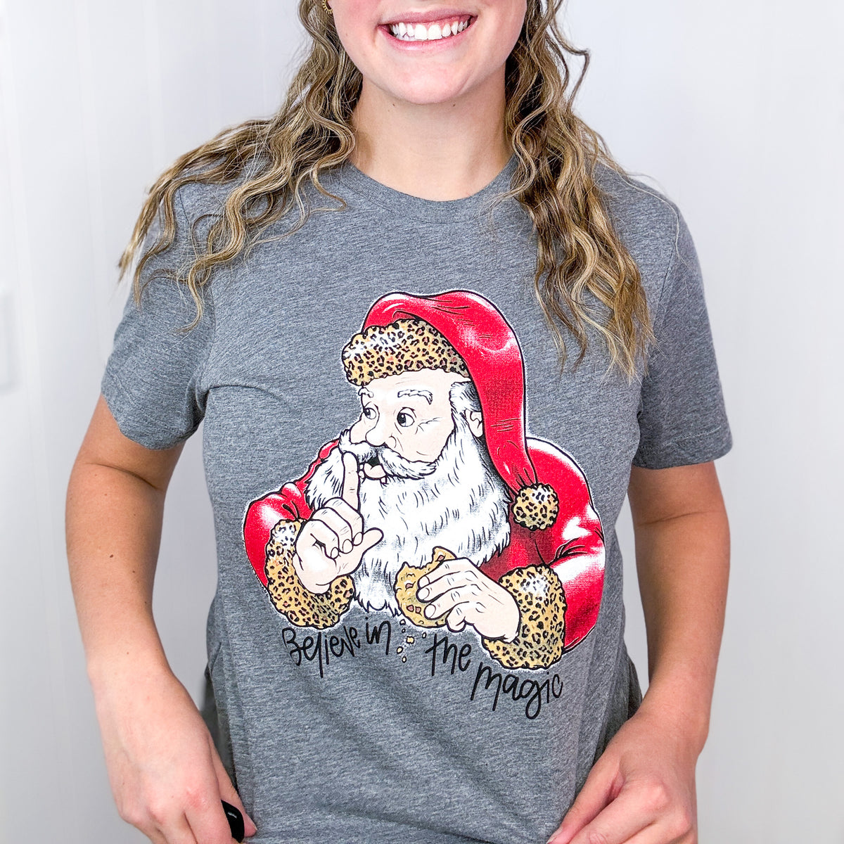 Believe in the Santa Magic Short Sleeve Graphic Tee