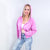 Terri Fleece Hoodie Jacket with Tampered sleeves in 2 colors - Boujee Boutique 