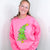 Neon Pink Christmas Tree Sweatshirt