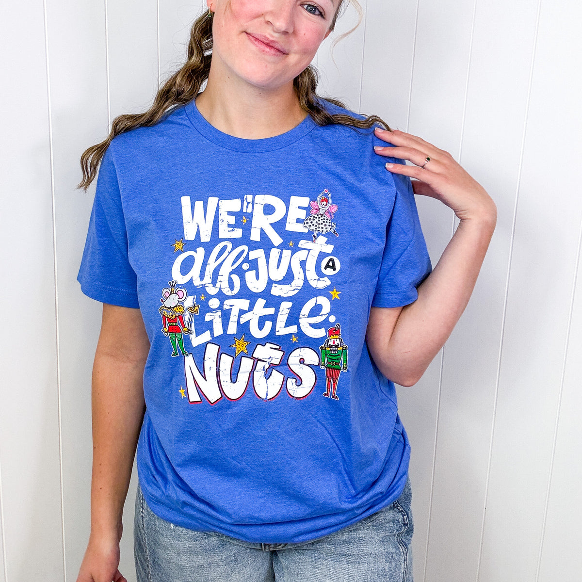 Christmas We're All Just a Little Nuts Graphic Tee