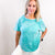Soft Spring Crinkle Washed Raglan Short Sleeve Top in 3 Colors - Boujee Boutique 